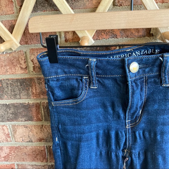 { AEO } Dark Wash Super Stretch Skinny Jeggings Jeans - Picture 2 of 11